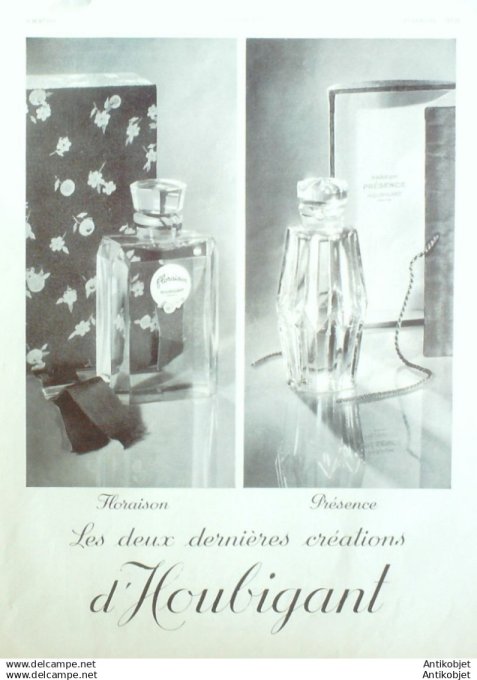 Publicite Cosmetique Houbignant 1936