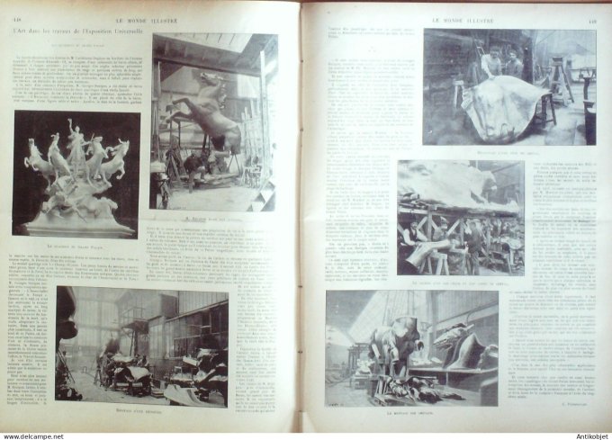 Le Monde illustré 1899 n°2227 Castelnaudary Carcassonne Narbonne (11) Afrique-Sud Ladysmith Isthme d