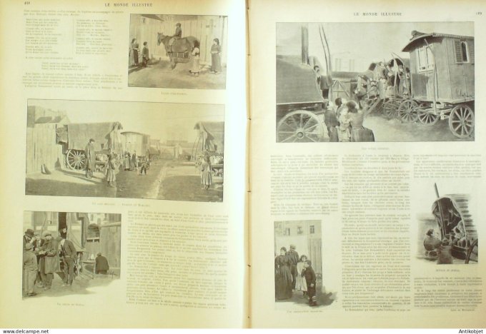 Le Monde illustré 1898 n°2176 Romanichels procès Picquart Soudan blévite d'Ephraim