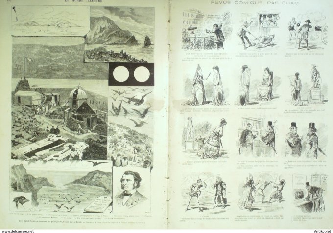 Le Monde illustré 1874 n°938 Sénégal Mouit St-Louis Boumdou marabout Amadou Sekou L'île St-Paul