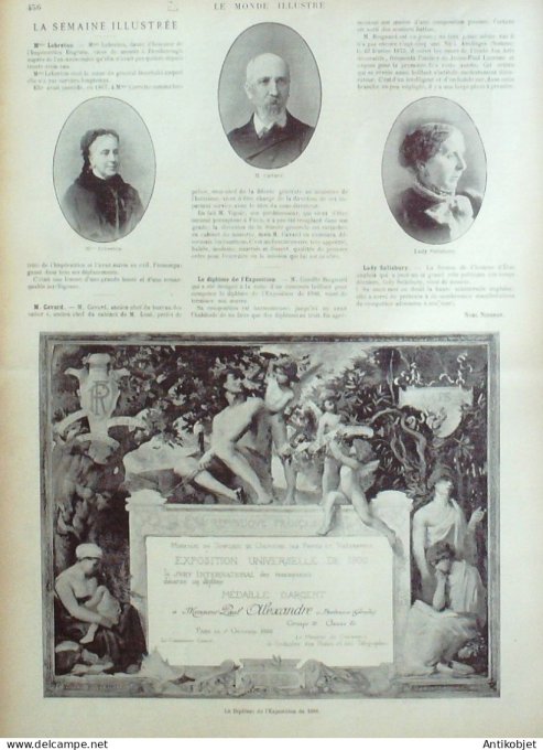 Le Monde illustré 1899 n°2227 Castelnaudary Carcassonne Narbonne (11) Afrique-Sud Ladysmith Isthme d