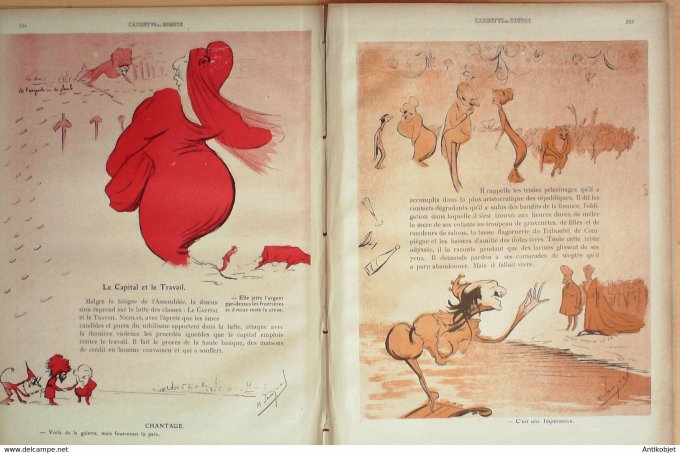 L'Assiette au beurre 1910 # 503 Syndicat des ouvriers S.O.T.des trônes Savignol