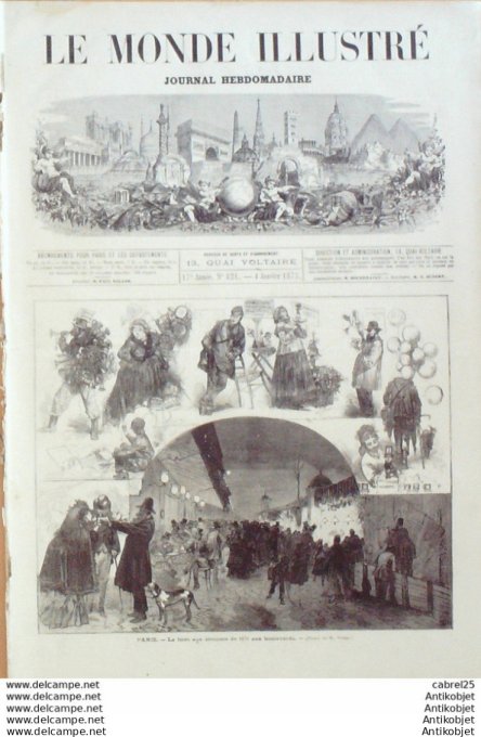 Le Monde illustré 1873 n°821 St Cloud (92) Gironde Naufrage Du Germany Nouvelle Calédonie Ducos Camp