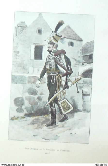 Officier du 5ème Régiment de chasseurs en 1803 signé Maurice Orange