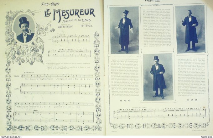 Paris qui chante 1904 n° 71 Clovis Lidia Rosca Charton Diaz Cake-Walk
