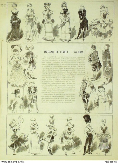 Soleil du Dimanche 1894 n°20 Général Ferron Victorien Sardou madame sans gêne