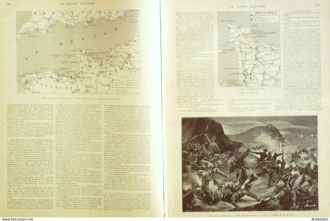 Le Monde illustré 1900 n°2241 Malte Lavalette Inde Giricheh-Kandahar Russie Kouck Ethiopie Menelik