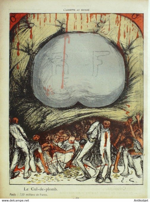 L'Assiette au beurre 1902 n° 71 Les fonctionnaires Eve Cadel
