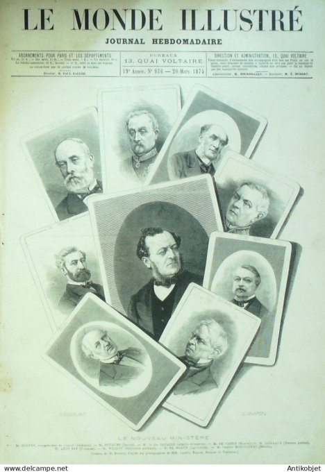 Le Monde illustré 1874 n°936 Cochinchine Saïgon Morsbronn-les-Bains (67) Sénégal St-Louis