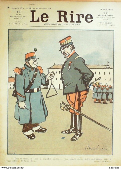 Le Rire 1904 n° 98 Poulbot Faivre Métivet Guydo Hermann Iribe