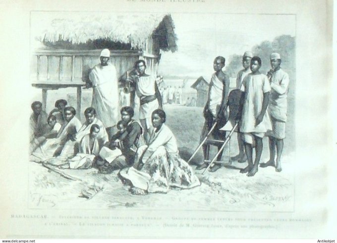 Le Monde illustré 1886 n°1510 François Arago Madagascar Sakalave Vohemar