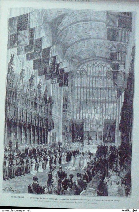 Le Monde illustré 1879 n°1147 Naples Londres Windsor Duc de Connaught Dunkerque (59) Adriatic