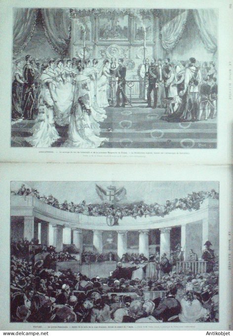 Le Monde illustré 1879 n°1147 Naples Londres Windsor Duc de Connaught Dunkerque (59) Adriatic