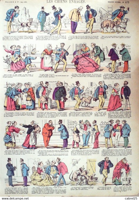 Les Chiens Enrages (Pellerin d'epinal)