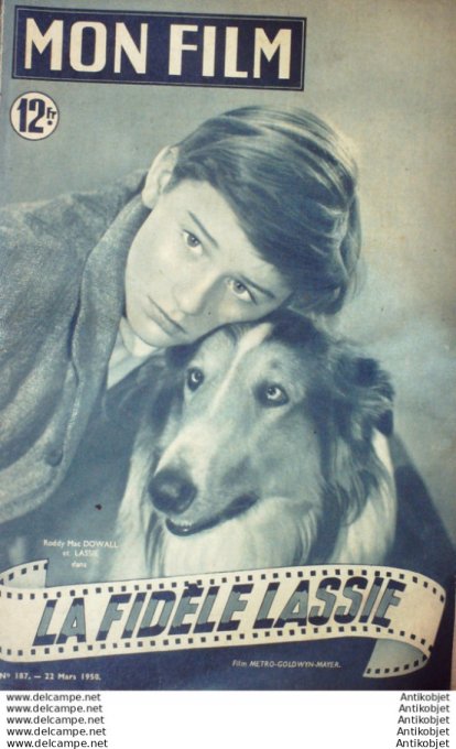 Mon Film 187 50-03-22 La  fidele Lassie Roddy Mc Dowall Donald Crisp