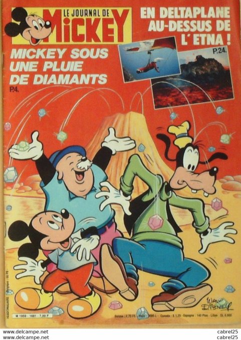 Journal de Mickey n°1681 ETNA (26-9-1984)