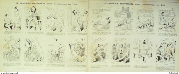 La Caricature 1880 #  20 Aventures & Mésaventures de Seraphiska Barret Quidam Trick