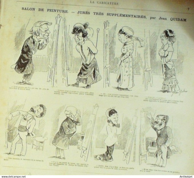 La Caricature 1880 #  20 Aventures & Mésaventures de Seraphiska Barret Quidam Trick