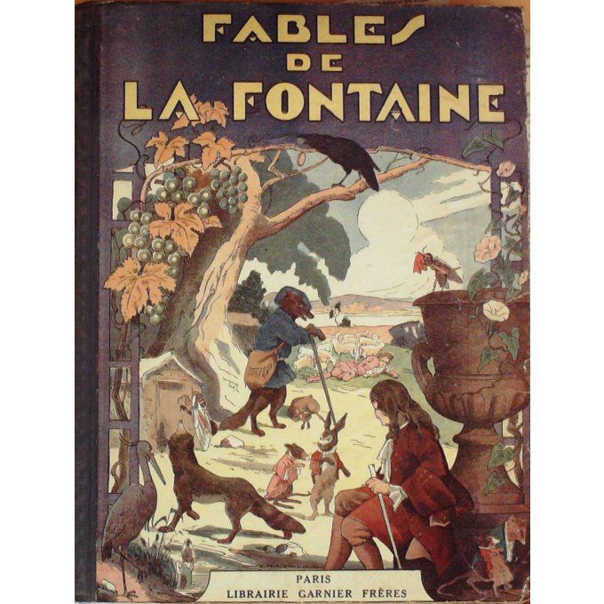 Bd FABLES de la FONTAINE-Illustrations GRANDVILLE 1938