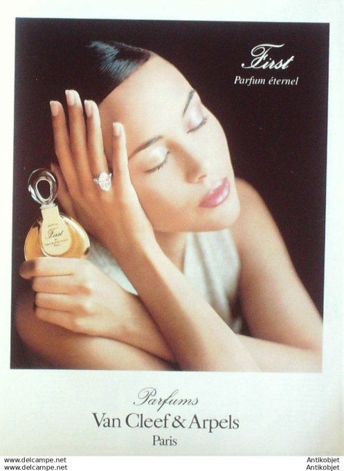 Publicite Cosmetique Van Cleef & Arpels First 1994