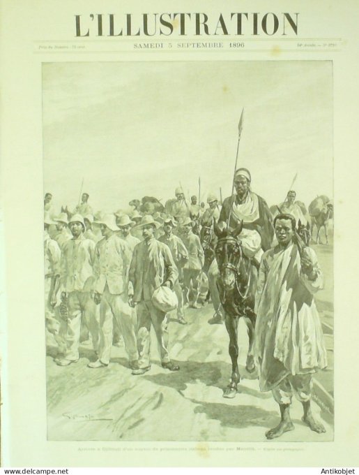 L'illustration 1896 n°2793 Djibouti Constantinople Mali Tombouctou Poitiers (87) Monténégro Céttigné