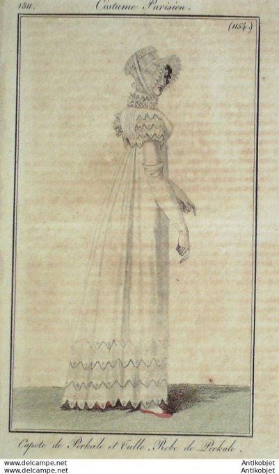 Costume Parisien 1811 # 1155 Canezou de taffetas