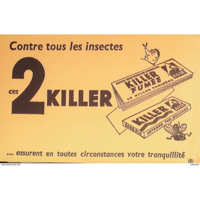 Buvard KILLER Produit ménager