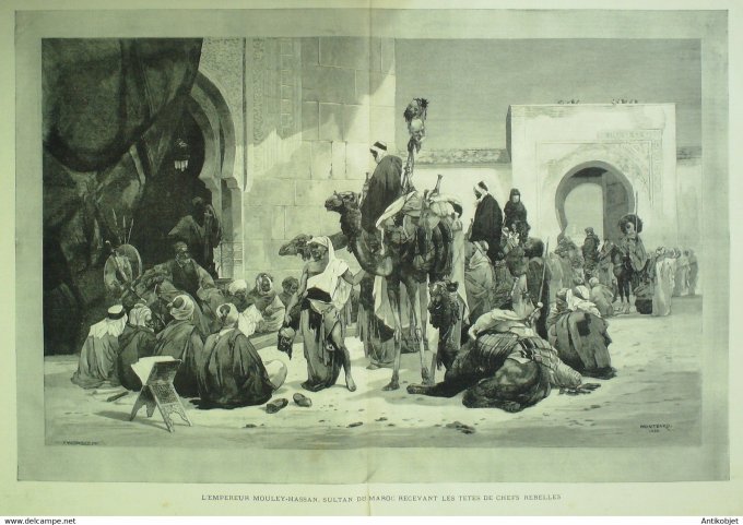 Soleil du Dimanche 1894 n°25 Maroc Moussey Hassan Argenteuil (95) Fêtes