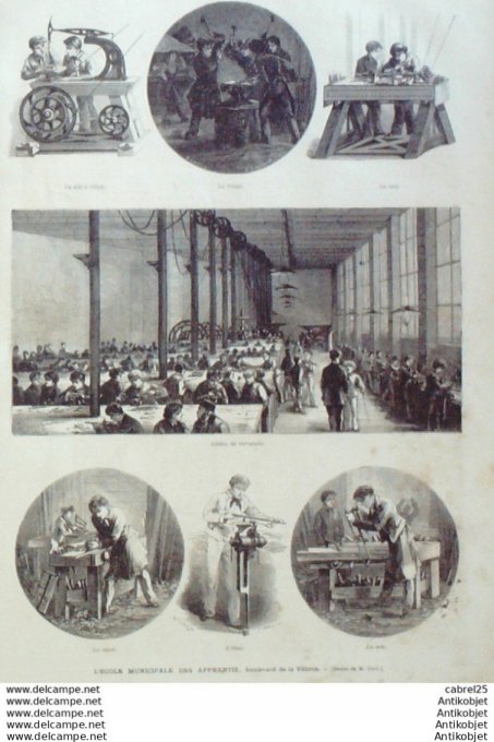 Le Monde illustré 1874 n°904 Le Mans (72) Rochefort (17) Angleterre Woolwich Japon Yokohama La Ville