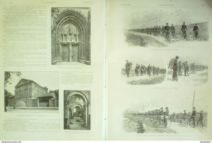 L'illustration 1896 n°2793 Djibouti Constantinople Mali Tombouctou Poitiers (87) Monténégro Céttigné