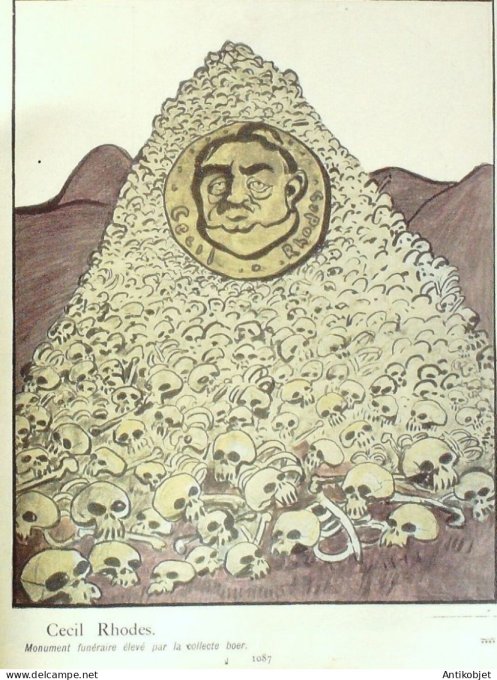 L'Assiette au beurre 1902 #  65 Esprit Britannique Edouard VII Camara