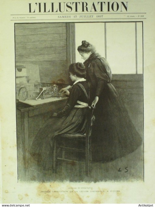 L'illustration 1897 n°2838 Ecouen (95) St-Junien (87) Hôpital Broca Auch (32) Tarbes Barèges (65)