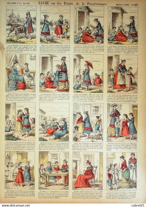 Lucie Ou Les Fruits  de La Perseverances (Pellerin d'epinal)