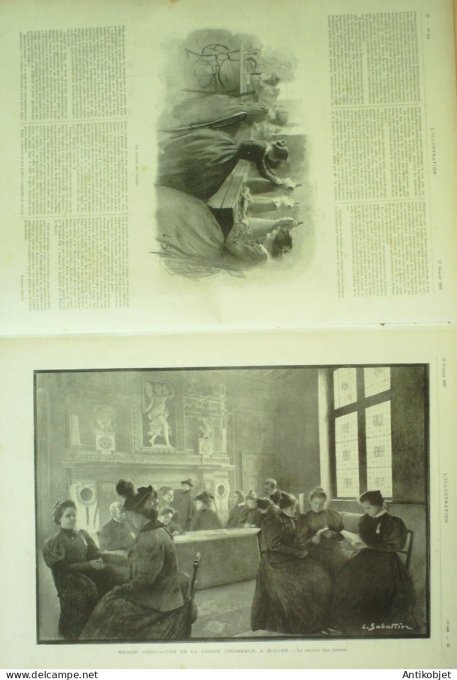 L'illustration 1897 n°2838 Ecouen (95) St-Junien (87) Hôpital Broca Auch (32) Tarbes Barèges (65)