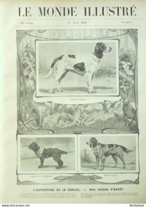 Le Monde illustré 1902 n°2370 Pays-Bas Scheweningue Souverains romains Chartres (28) Tours (37)