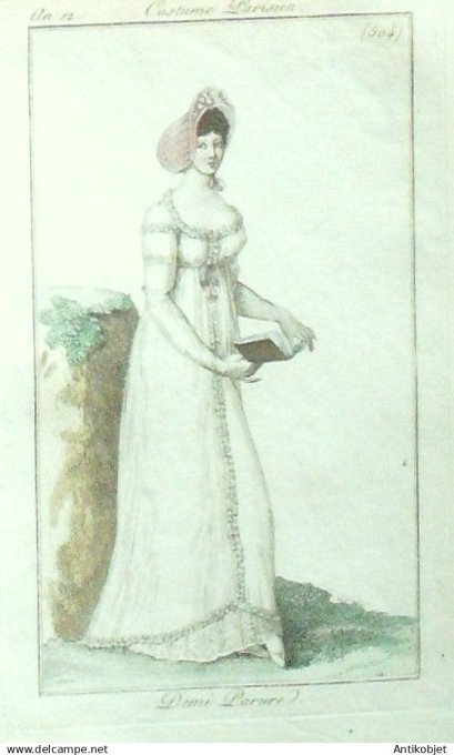 Costume Parisien 1803 an 11 # 504 (eau forte) Demi-parure