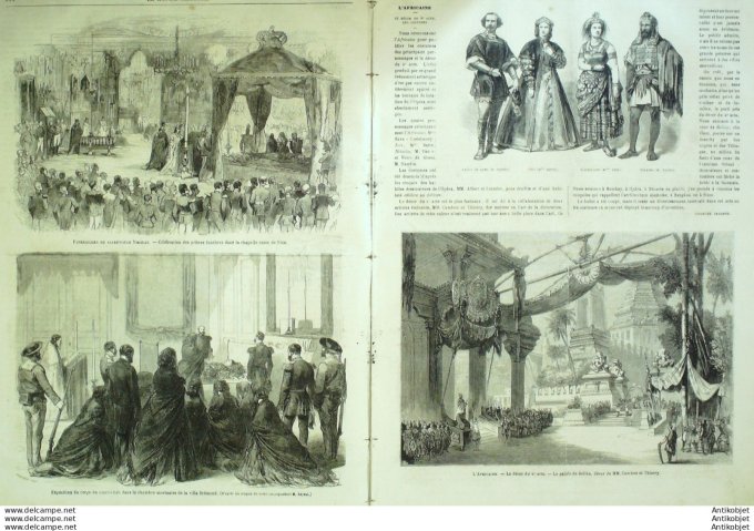 Le Monde illustré 1865 n°421 Pays-Bas Amsterdam Rochester Kiosque Trink Hall Nice (06) Lyon (69)