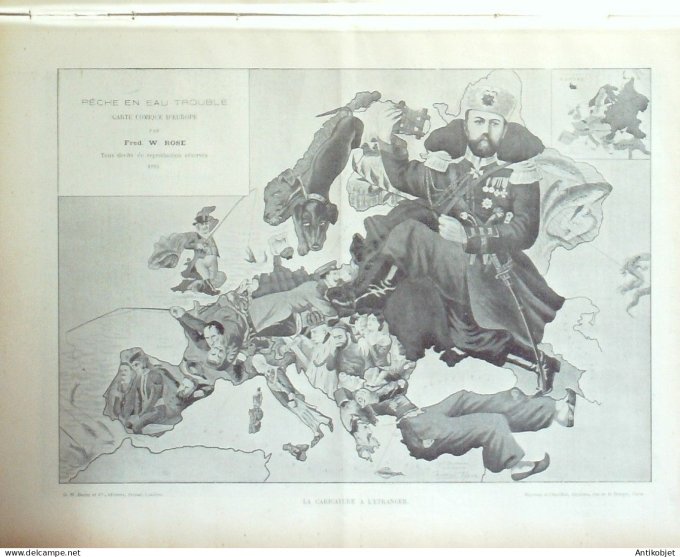 Le Monde illustré 1899 n°2186 Bulgarie Sofia Alger Inde Calcutta Villefranche (69) Nice (06)