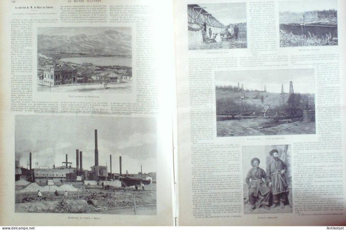 Le Monde illustré 1899 n°2186 Bulgarie Sofia Alger Inde Calcutta Villefranche (69) Nice (06)