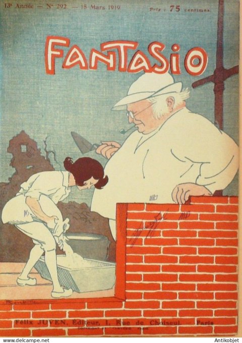 Fantasio 292 1919 Blampied Wegener Willette Reb Icart