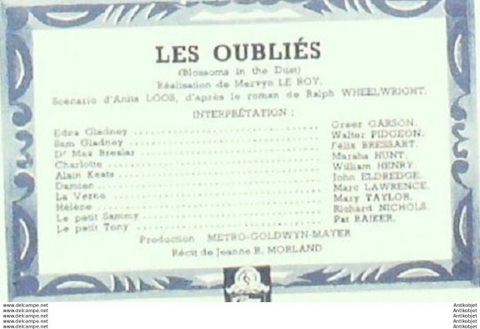 Mon Film 185 50-03- 8 Les oublies Greer Gardon Walter Pidgeon