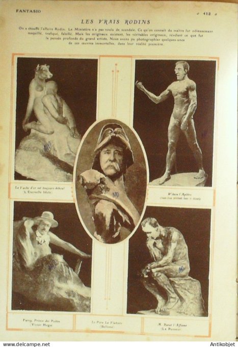 Fantasio 292 1919 Blampied Wegener Willette Reb Icart