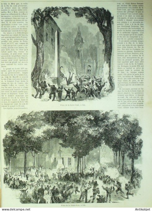 Le Monde illustré 1858 n° 64 Havre (76) Lille (59) Toulon (83) Aix-en-Provence (13)