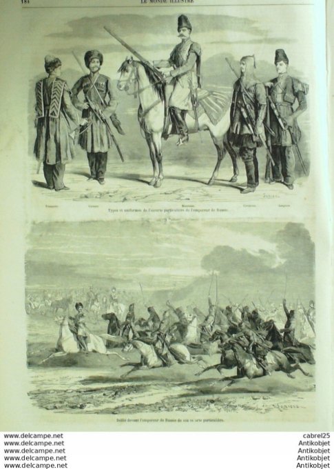 Le Monde illustré 1860 n°153 Argentine Buenos-Aires canon Whitworth Maroc Muley-Abbas