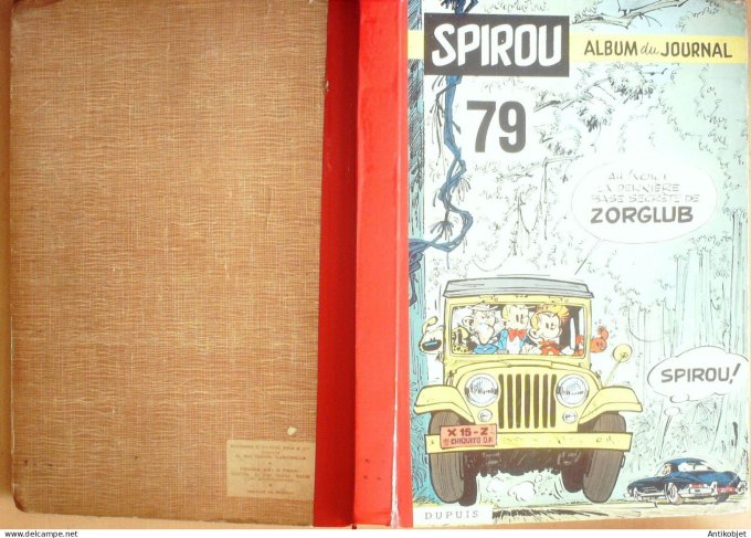 Album Spirou 79 Dupuis (n°1176-1185) 1960 (27-10 au 29-12) Eo complet