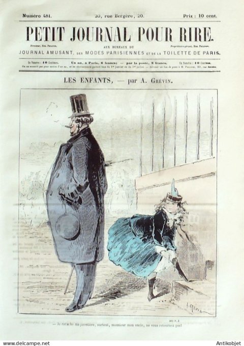 Petit journal pour Rire 1864 # 481 Souvenirs d'un voyage a Cherbourg Randon
