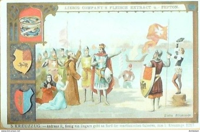 Chromo Liebig Sang  513 Croisades II 2 (1897)