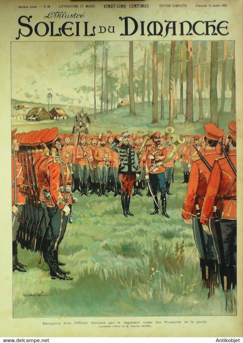 Soleil du Dimanche 1898 n°28 Hussards de la garde Pic de Maupas (65) de la Tusse
