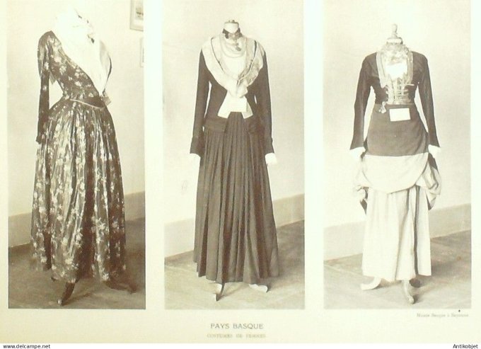 Nouvelle-Aquitaine Basque Bayonne (64)Paysannes  par Ch.Massin XXème