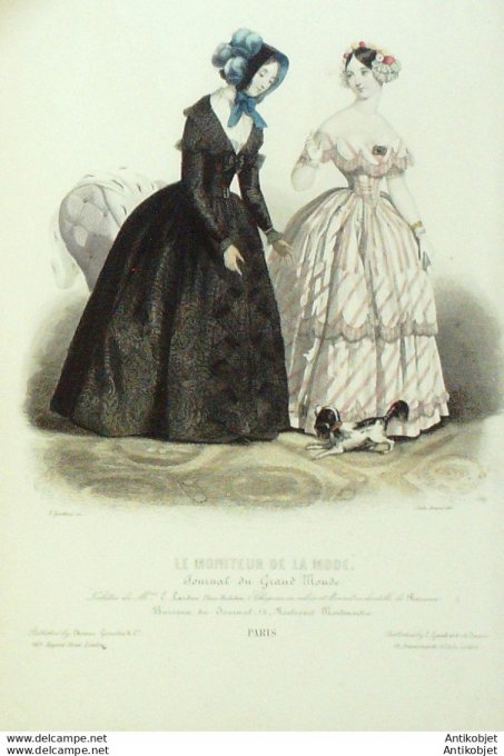 Gravure de mode Le Moniteur 1849 n°31 (Maison Lardin)